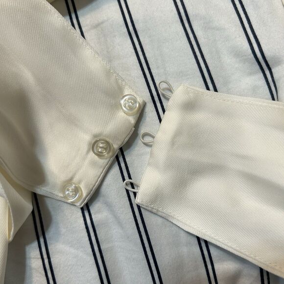 Reiss Cropped Halter Wrap Occasion Top in White Size 4 $170 - Picture 6 of 9